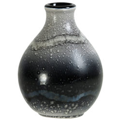 Poole Pottery Aura Bud Vase, Black/Multi, H12cm